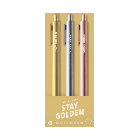 Stay Golden Jotter Pens (Set of 3)