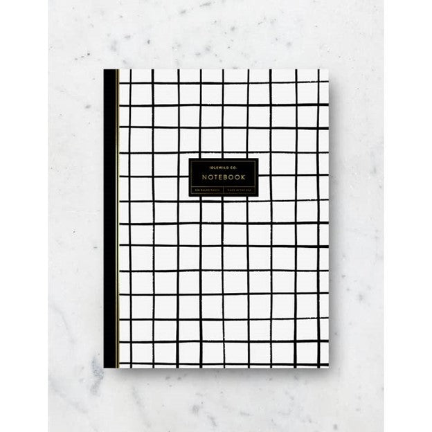 BW Grid Notebook (lined)