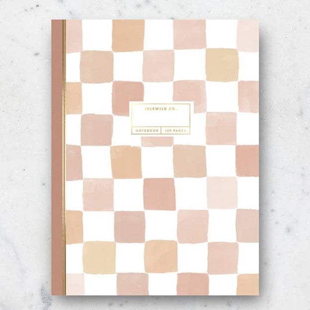 Nude Checkerboard Notebook (lined)