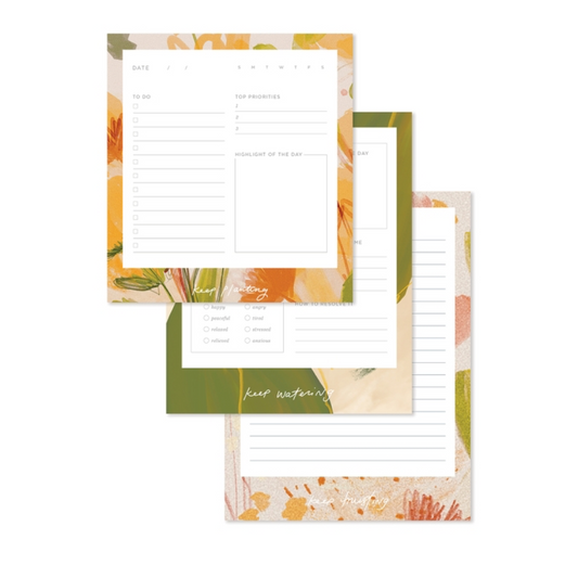 MHN Floral- Set of 3 Notepads