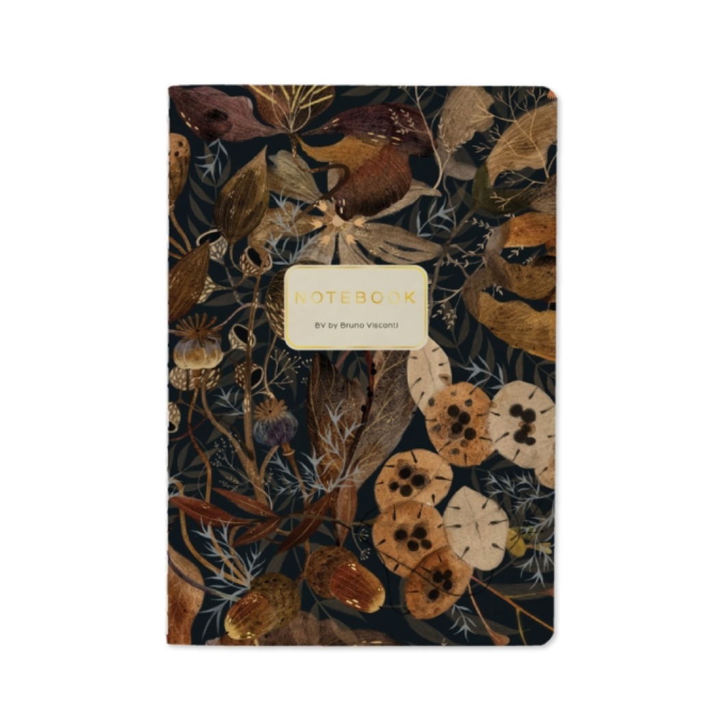 Lush Leaves Slim Notebook (lined)