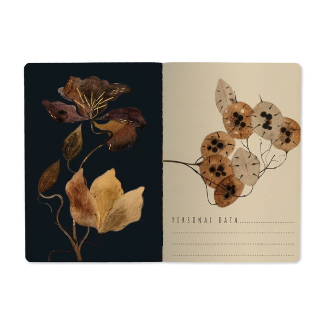 Lush Leaves Slim Notebook (lined)