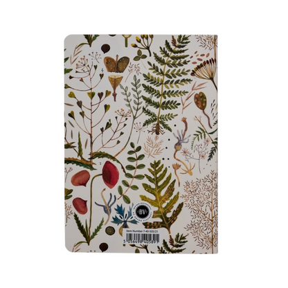 Greens and Flowers Slim Notebook (lined)