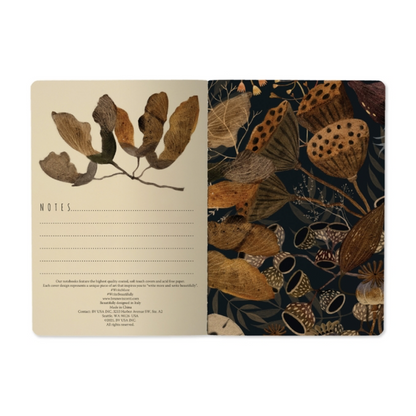 Lush Leaves Slim Notebook (lined)