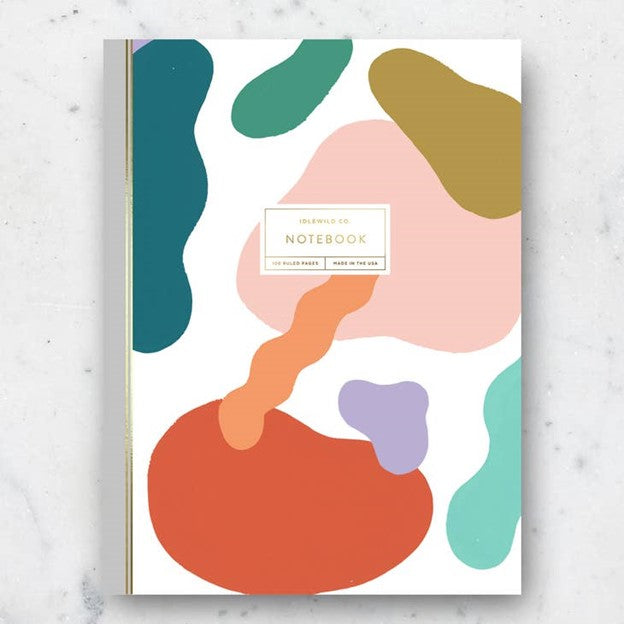 Colorful Blobs Notebook (lined)