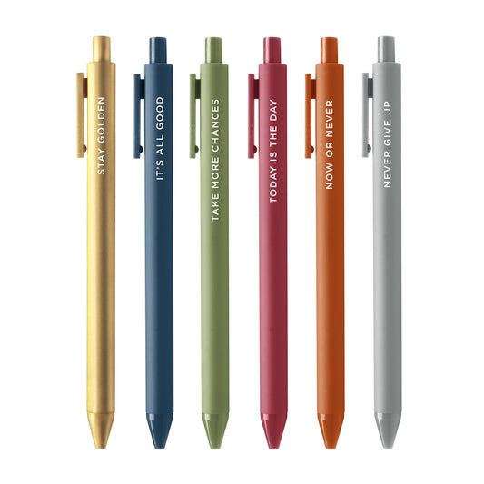 Now Or Never Jotter Pen Set (Set of 6)